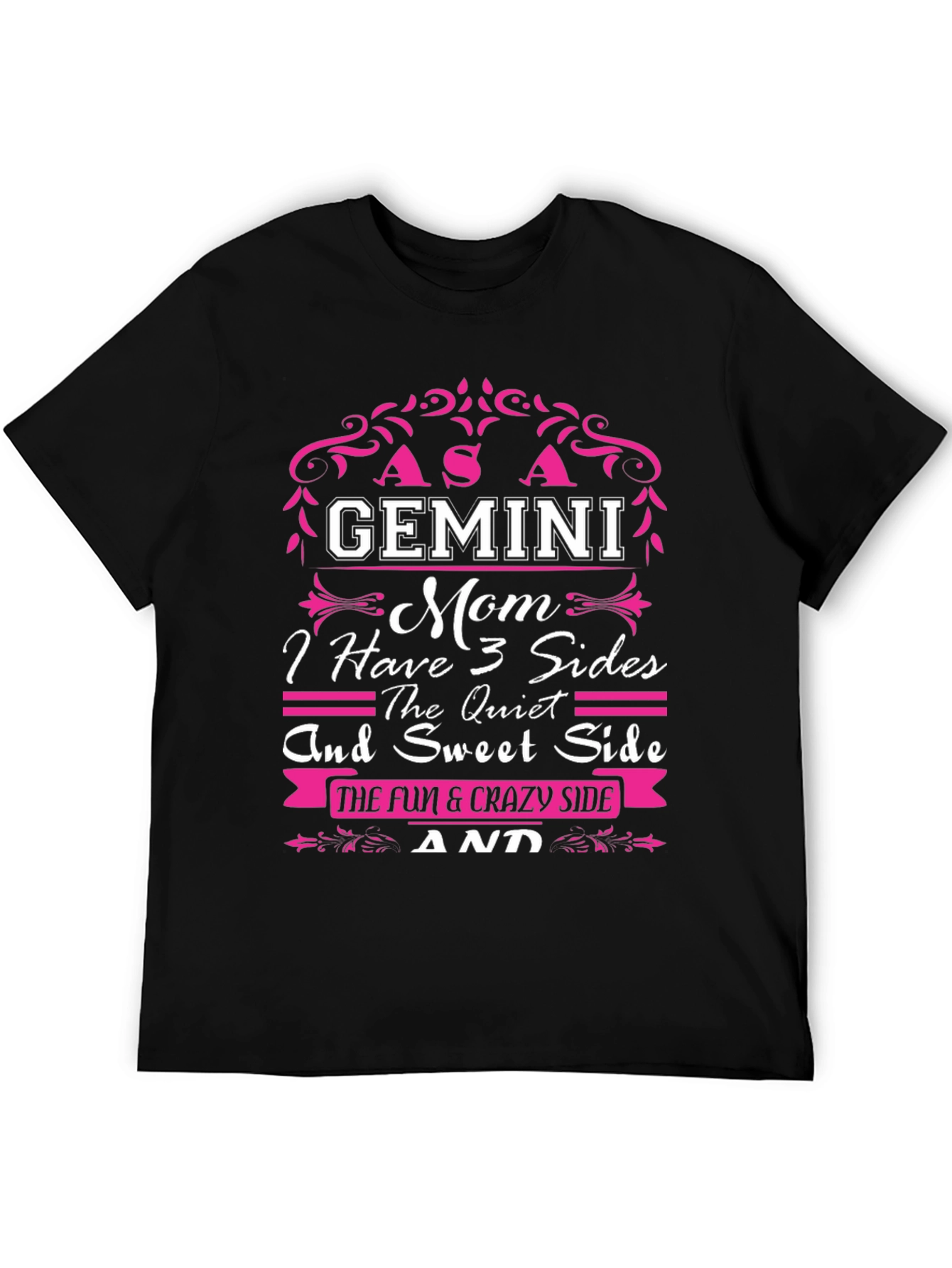 Gemini Mom T-Shirt - 3 Sides