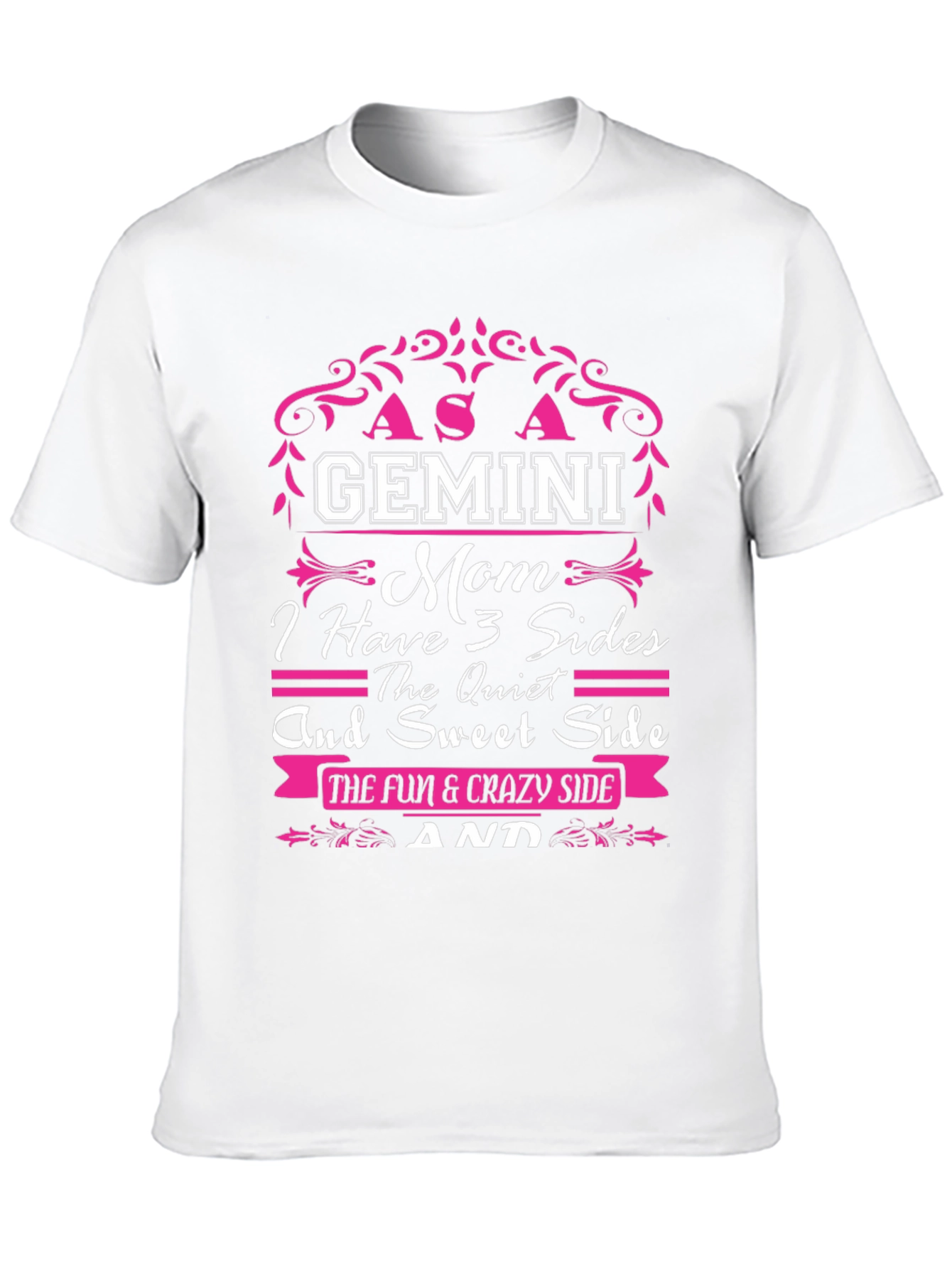 Gemini Mom T-Shirt - 3 Sides