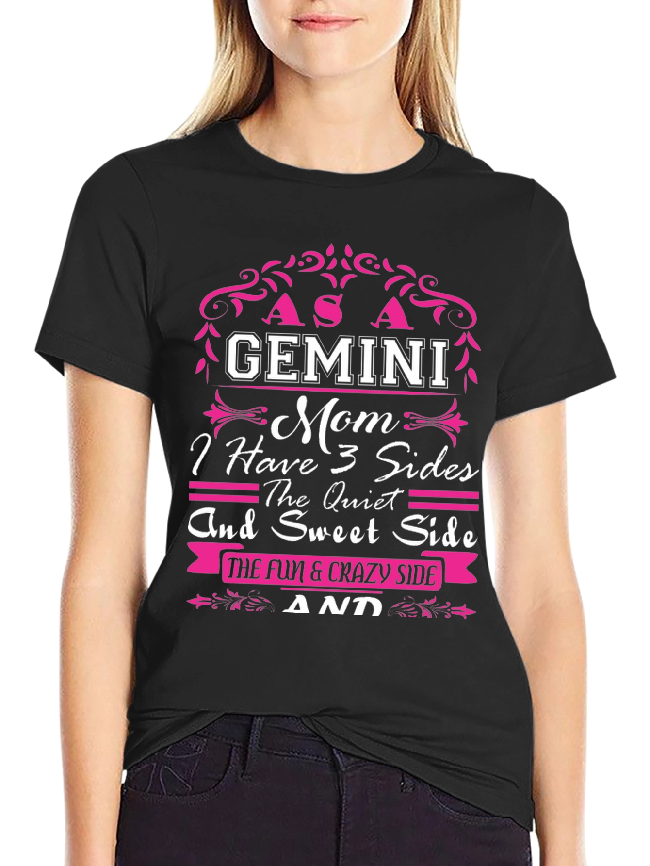 Gemini Mom T-Shirt - 3 Sides