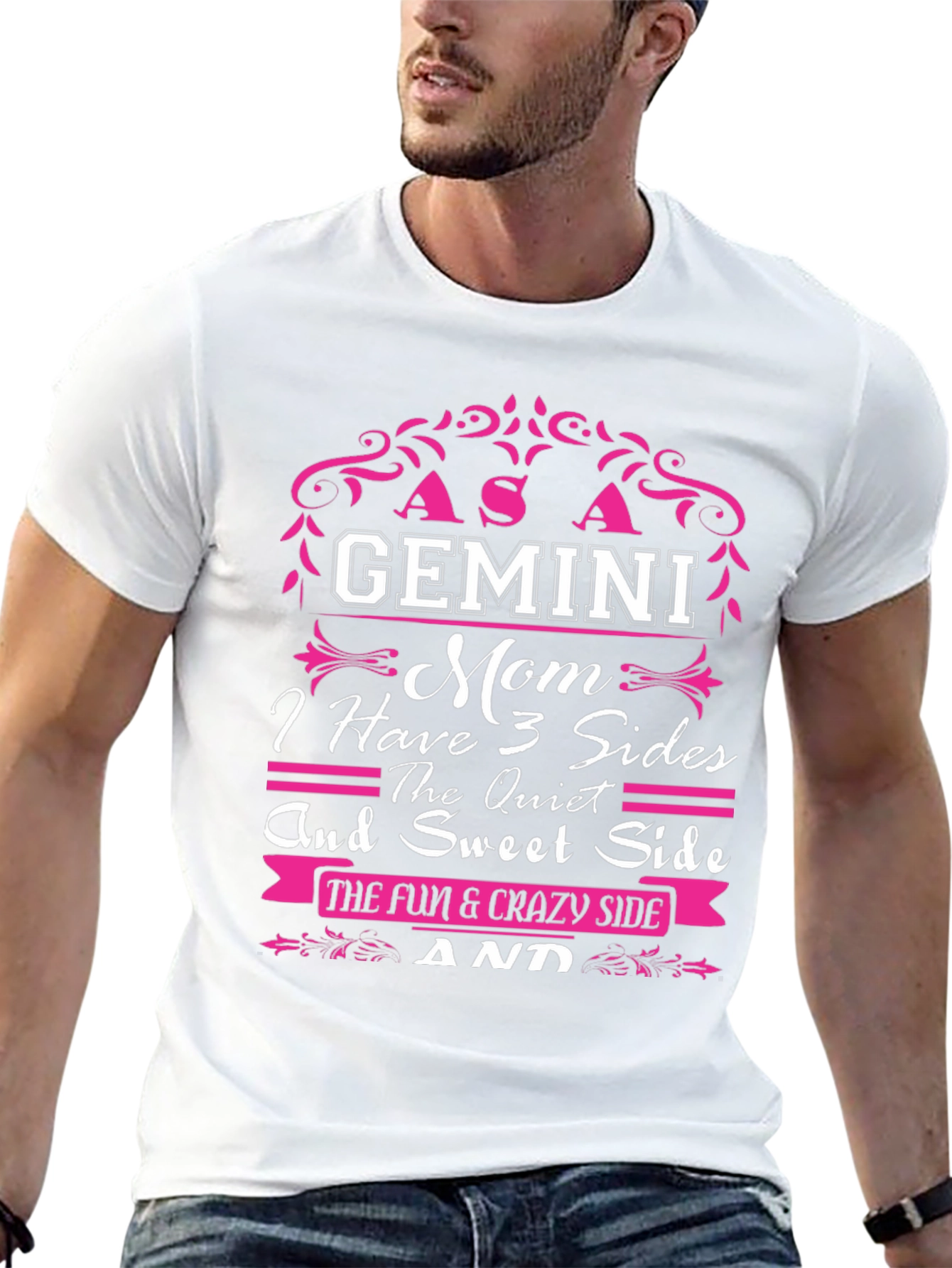 Gemini Mom T-Shirt - 3 Sides