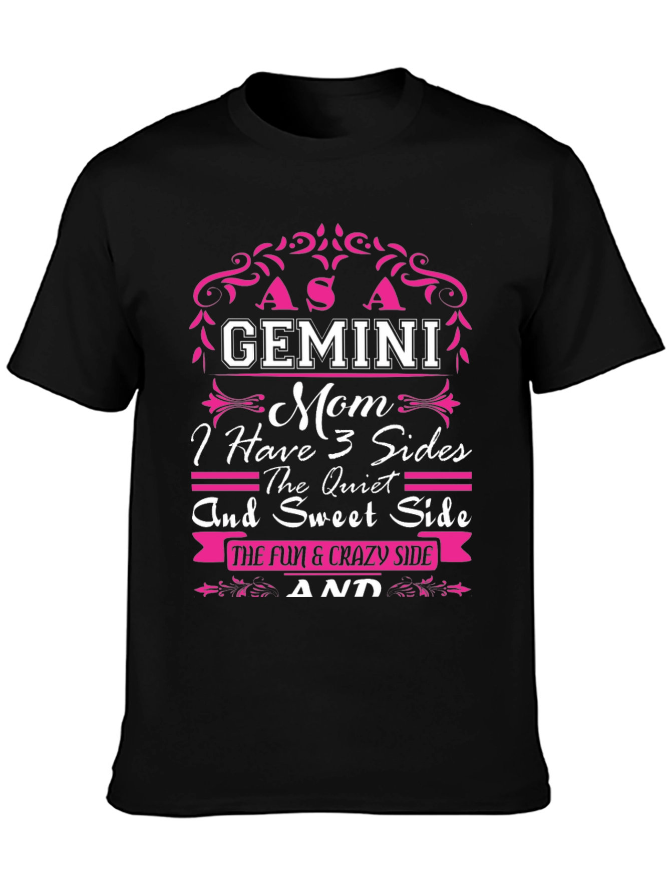 Gemini Mom T-Shirt - 3 Sides