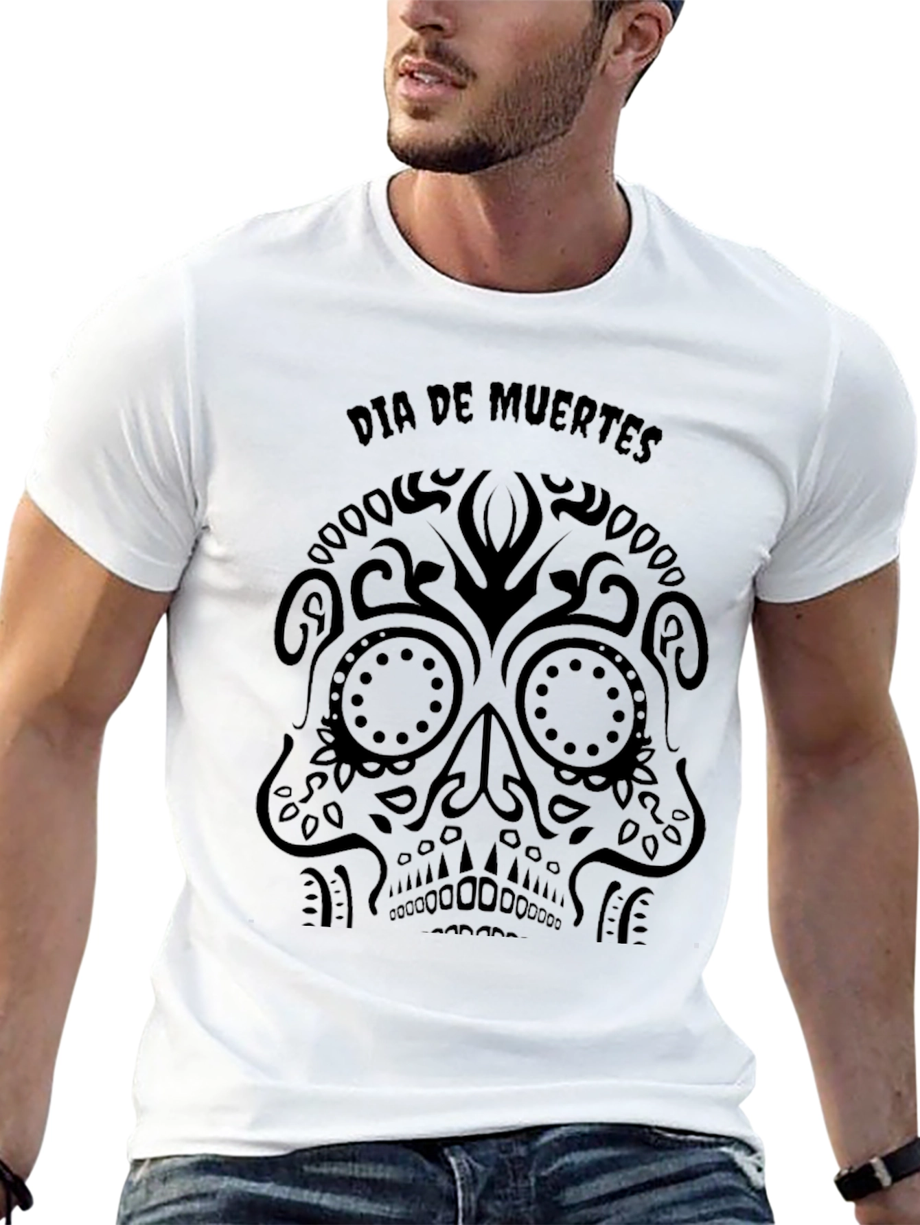 Dia de Muertos Sugar Skull Graphic Tee