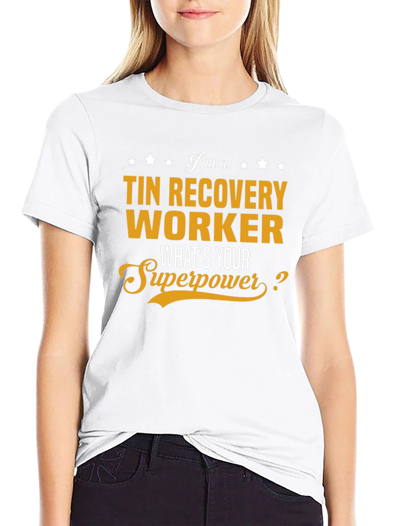 Tin Recovery Worker Superpower T-Shirt