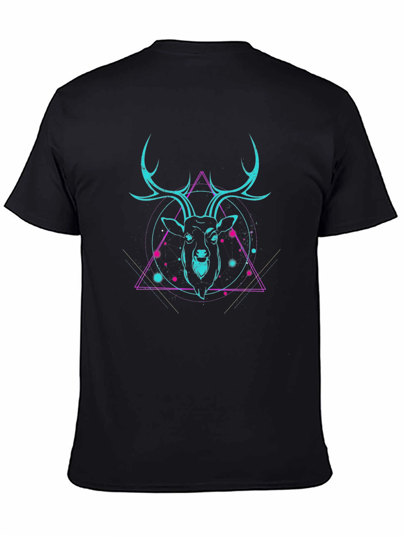 Neon Deer Graphic Tee - Cool Style
