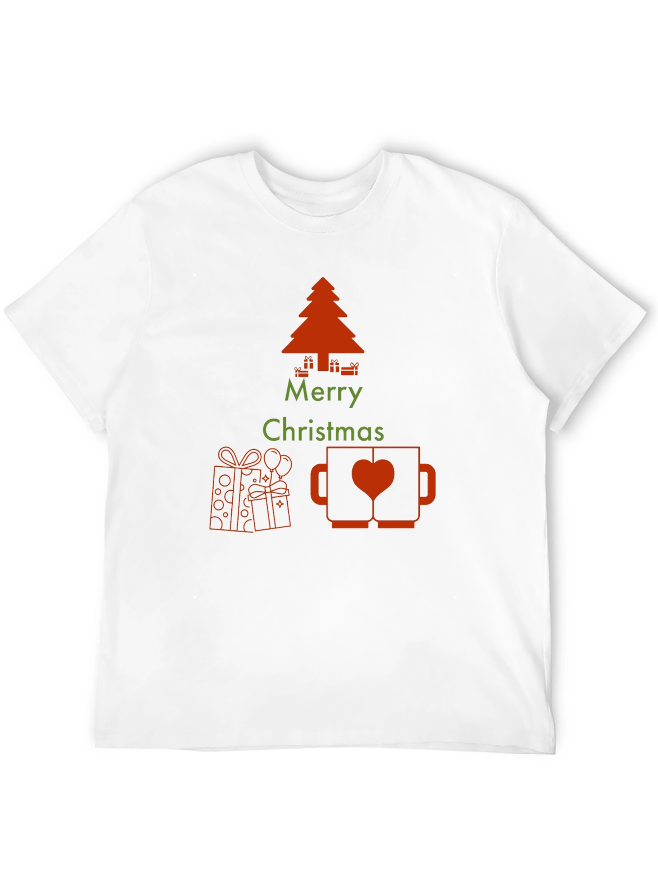 Merry Christmas Graphic Print T-Shirt