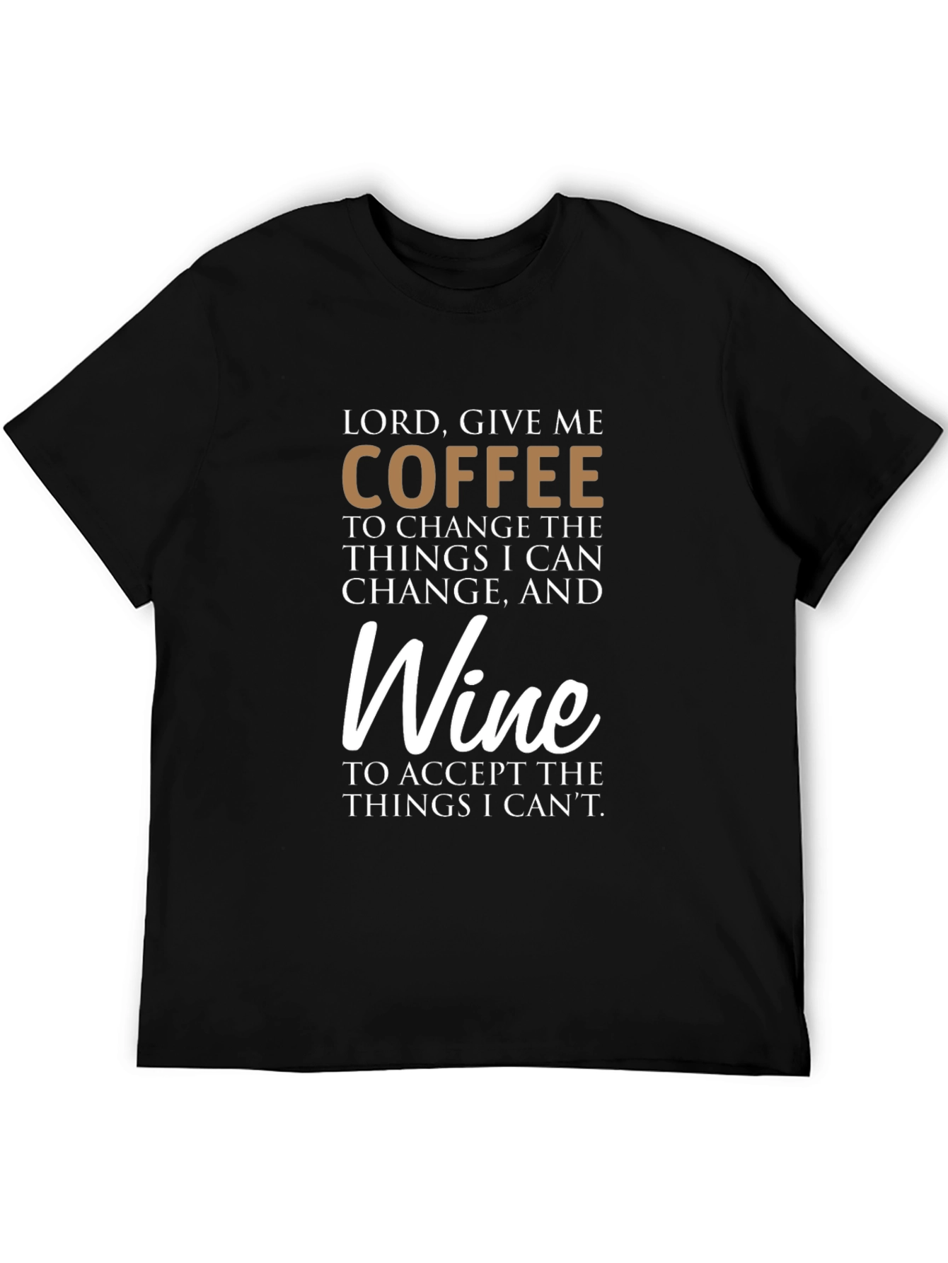 Coffee and Wine Graphic T-Shirt