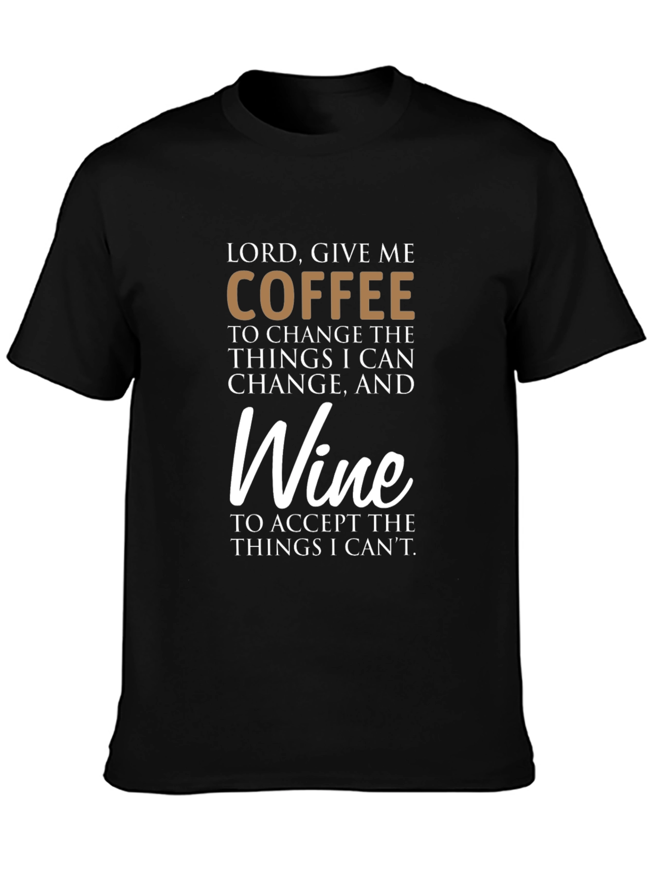 Coffee and Wine Graphic T-Shirt