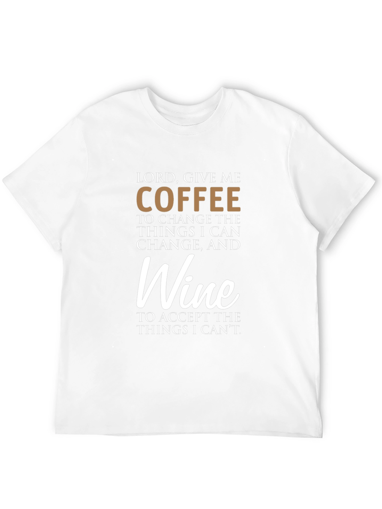 Coffee and Wine Graphic T-Shirt