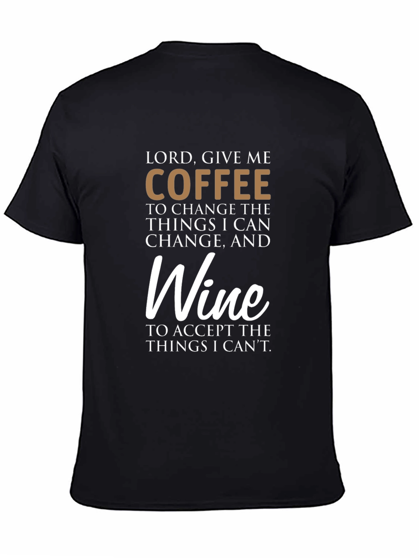 Coffee and Wine Graphic T-Shirt