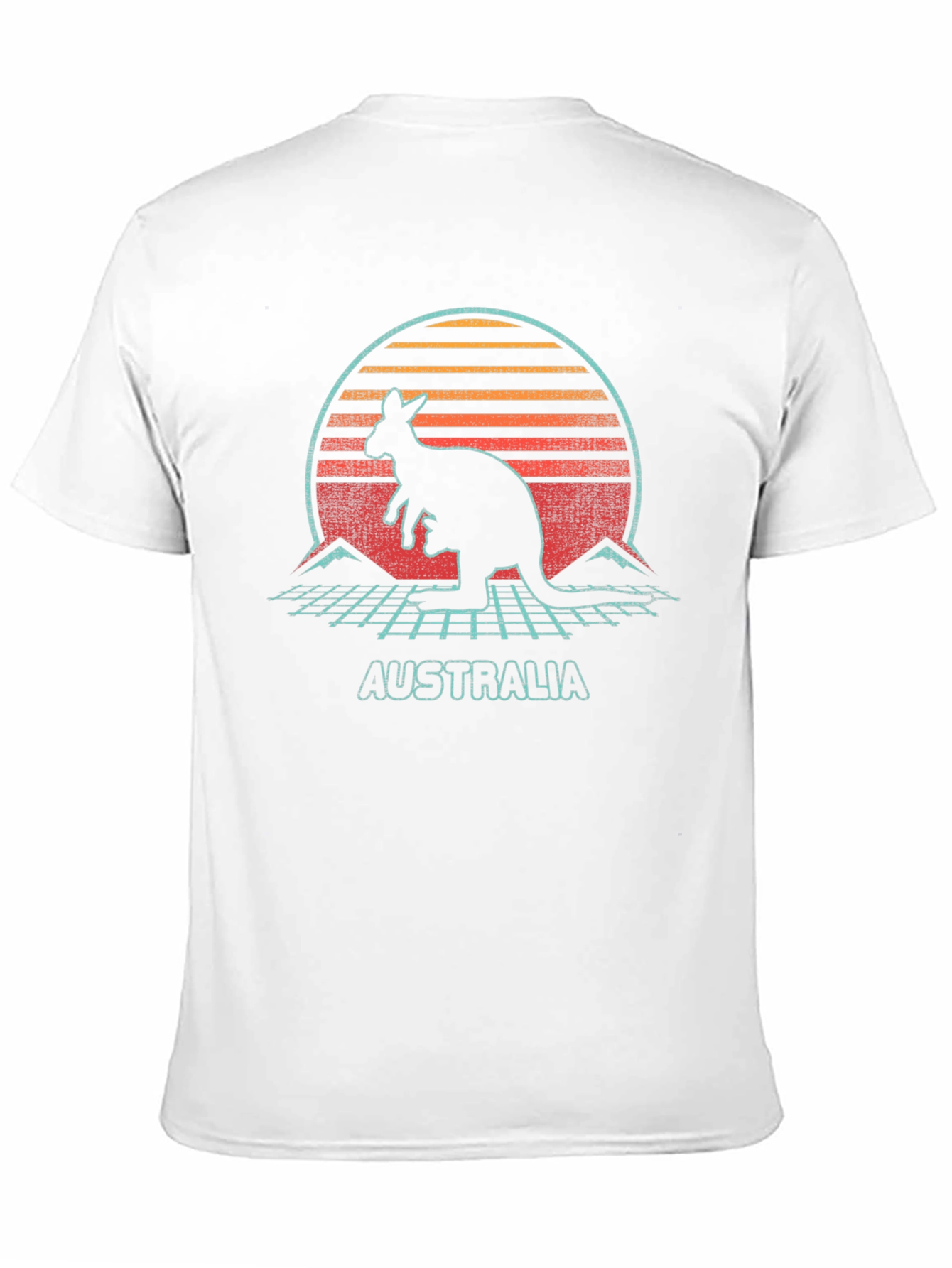 Retro Australia Kangaroo Graphic T-Shirt