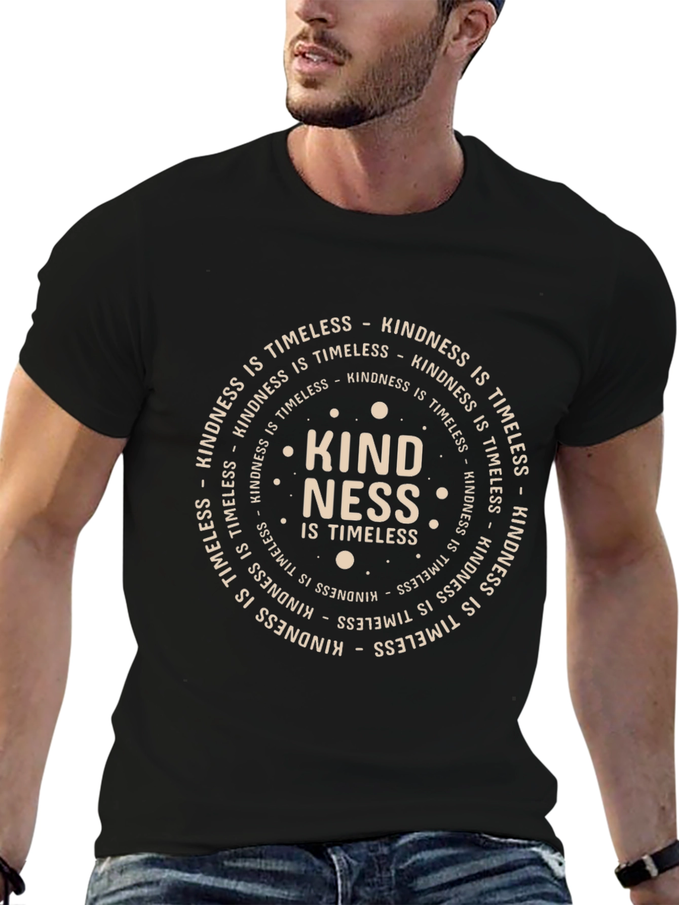 Kindness is Timeless Black Graphic Tee