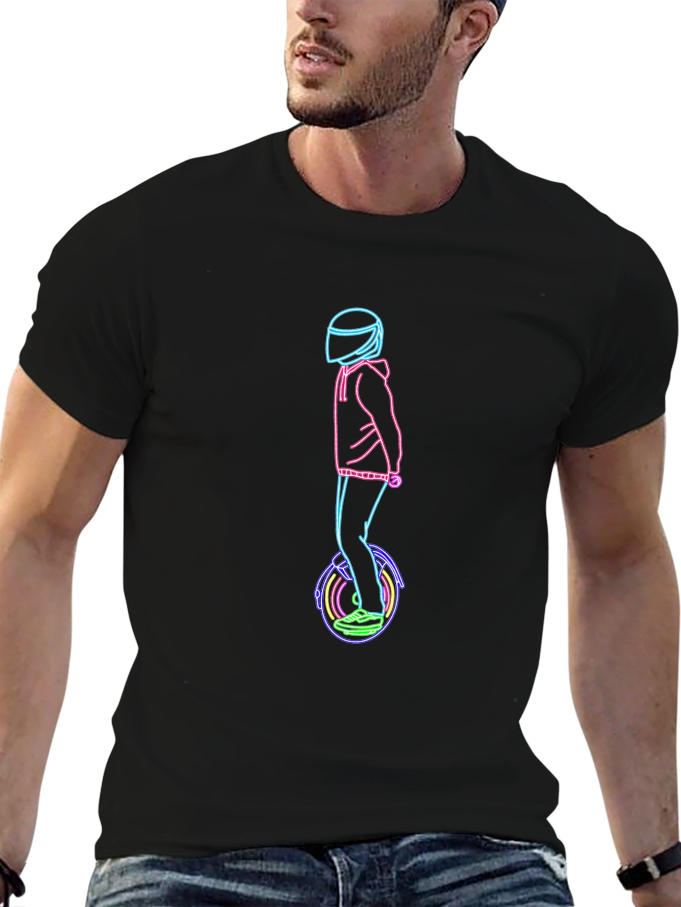 Neon Rider T-Shirt - Unique Graphic Tee