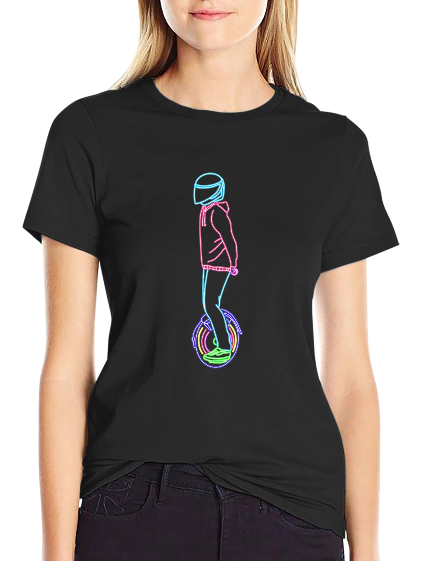 Neon Rider T-Shirt - Unique Graphic Tee