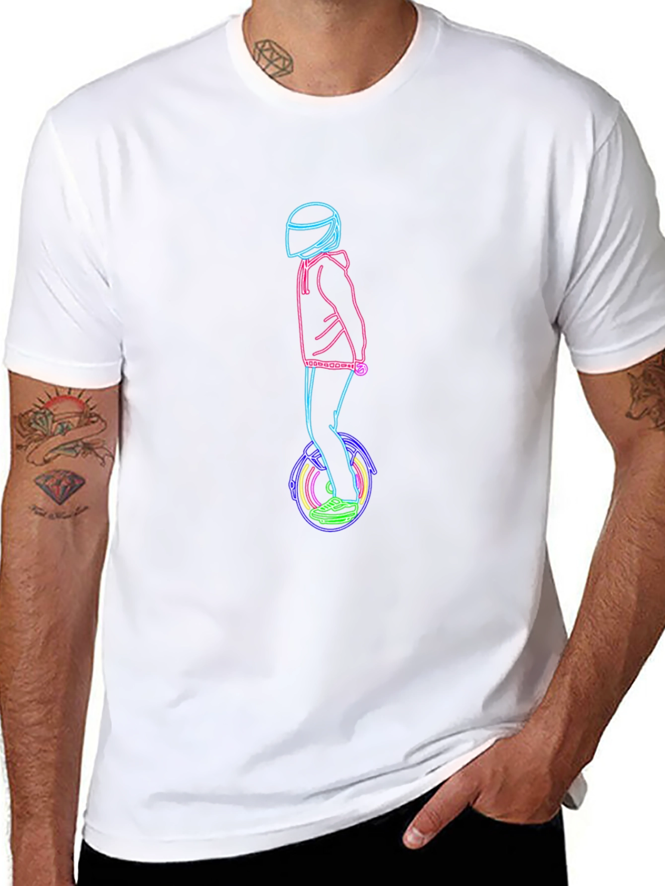 Neon Rider T-Shirt - Unique Graphic Tee