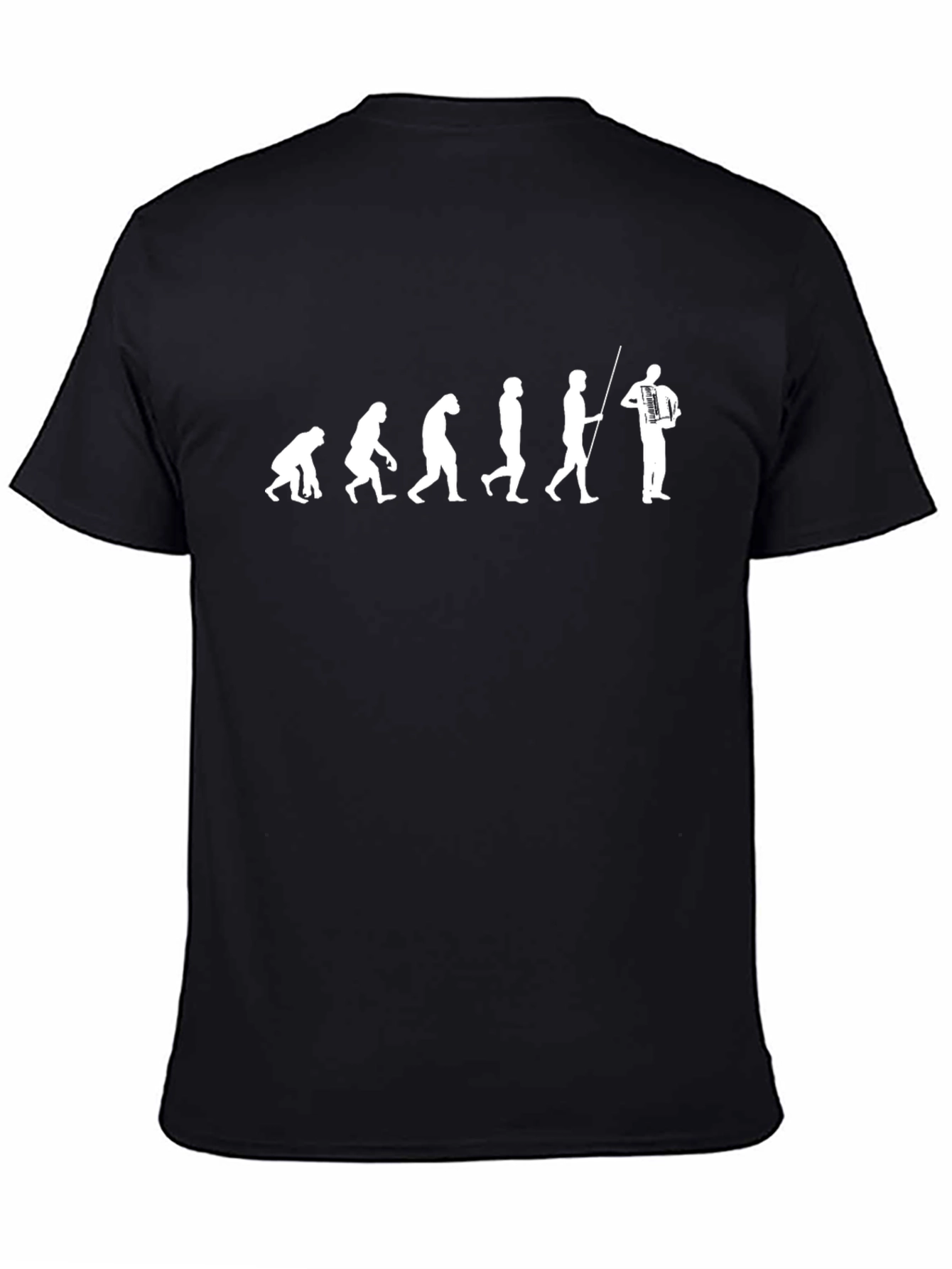 Evolution of Accordion Player T-Shirt