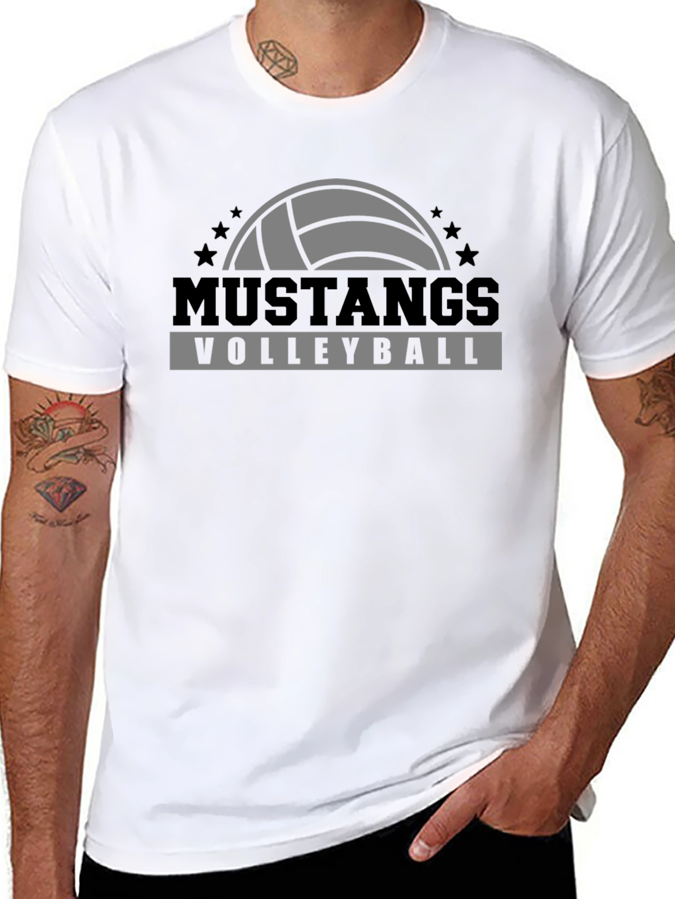 Mustangs Volleyball Graphic T-Shirt