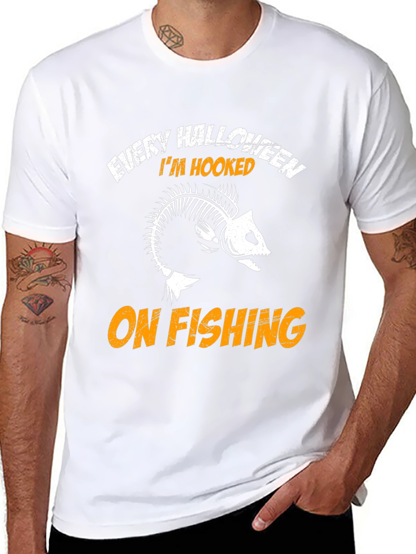 Every Halloween Im Hooked On Fishing T-Shirt