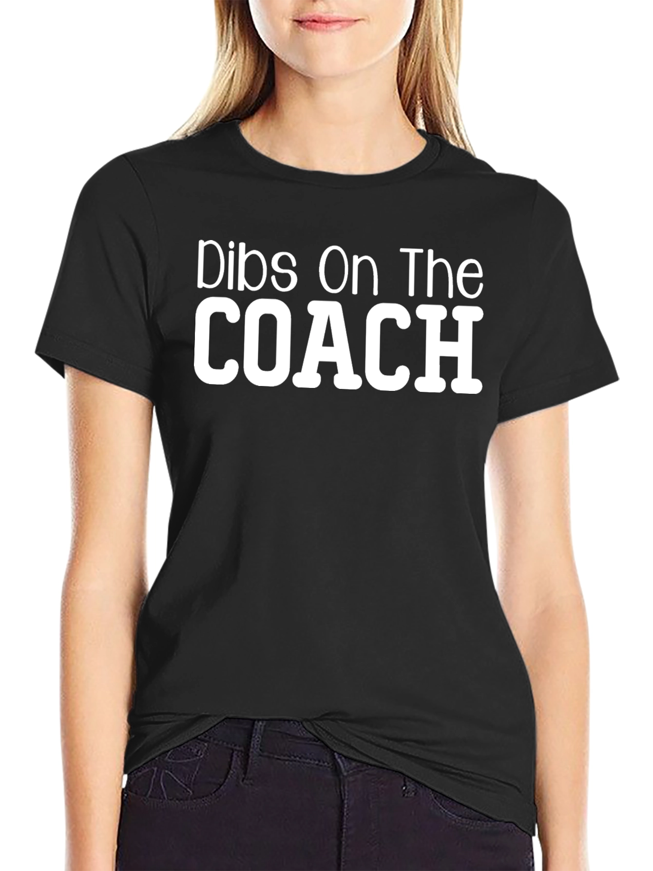 Dibs On The Coach - Novelty T-Shirt