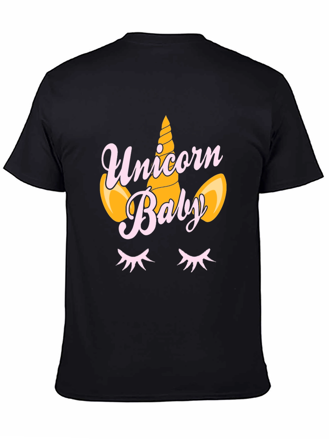 Unicorn Baby Black T-Shirt