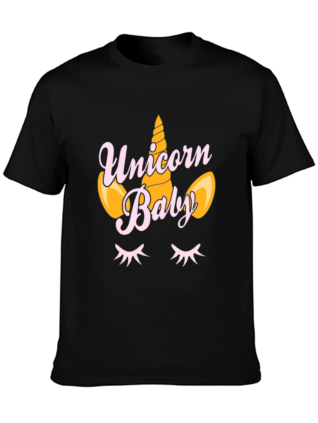 Unicorn Baby Black T-Shirt