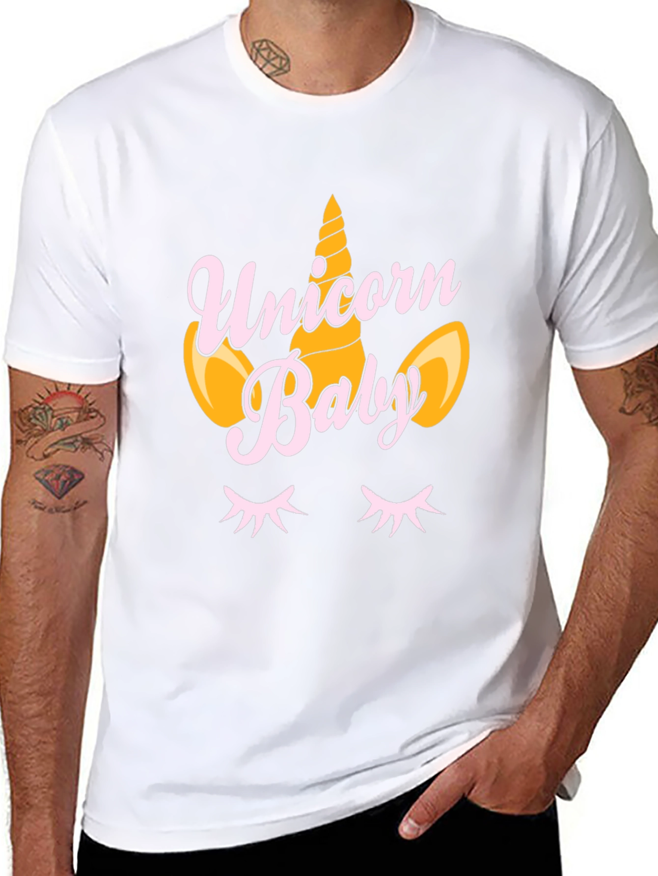 Unicorn Baby Black T-Shirt
