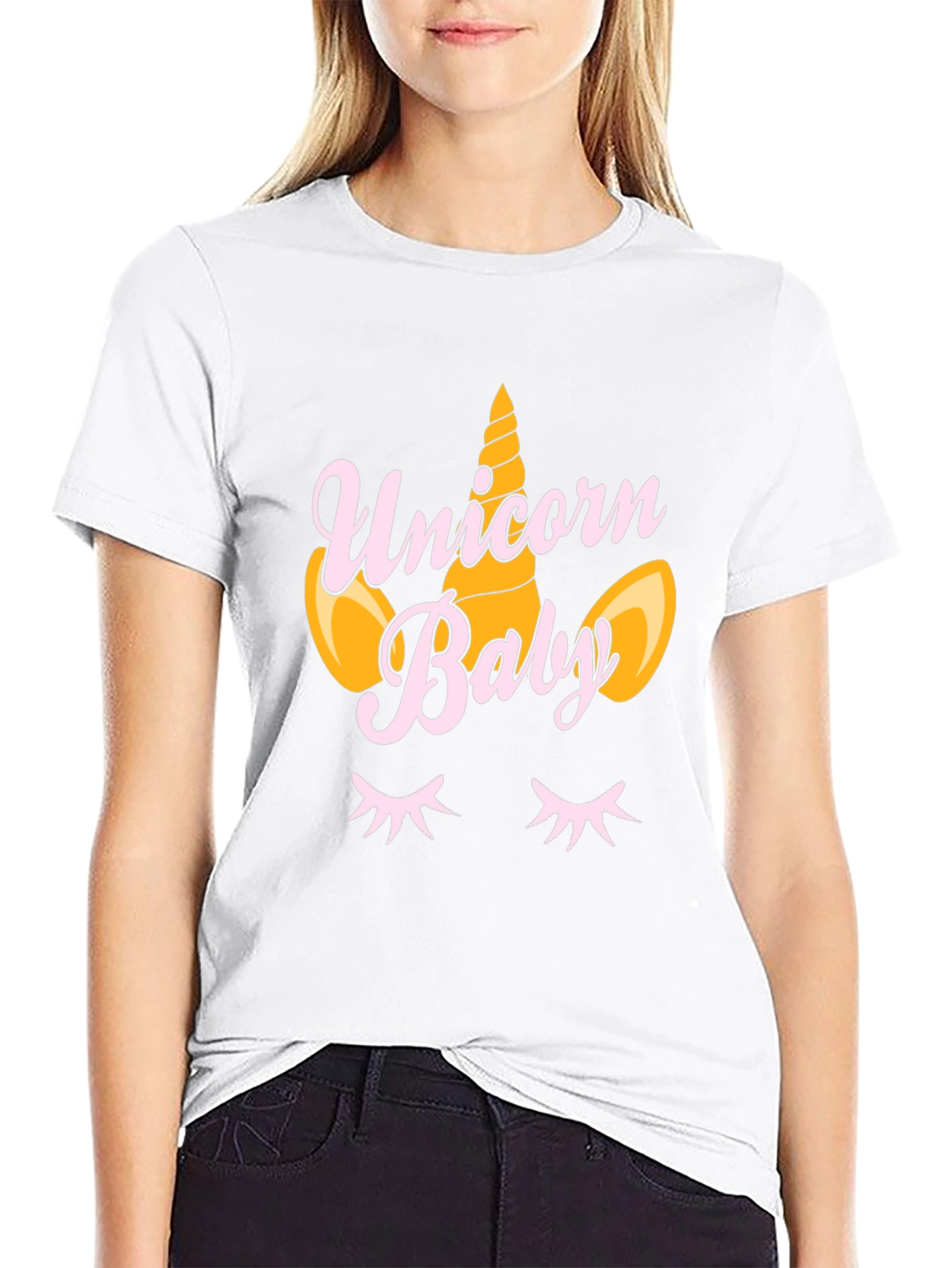 Unicorn Baby Black T-Shirt