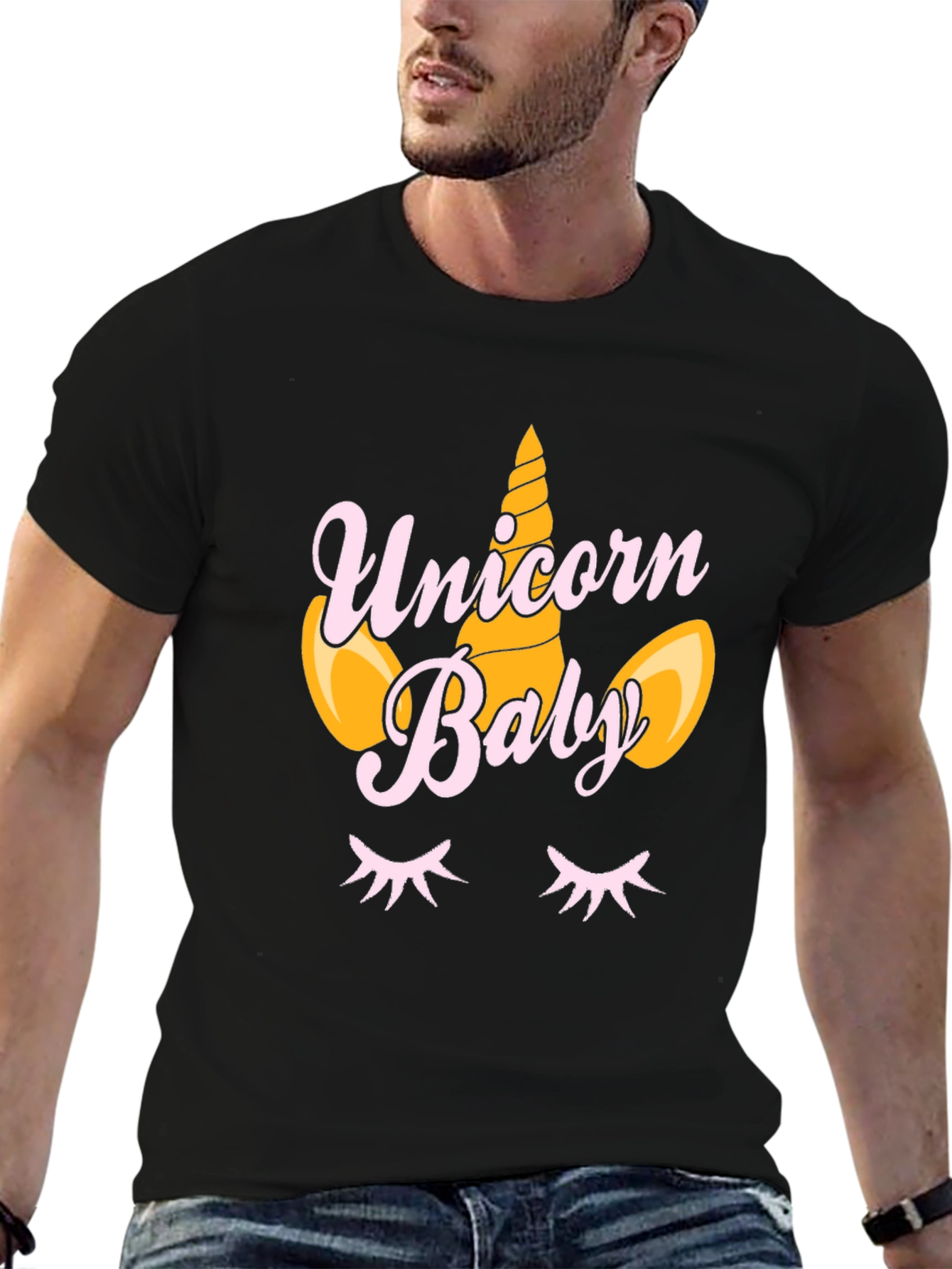 Unicorn Baby Black T-Shirt