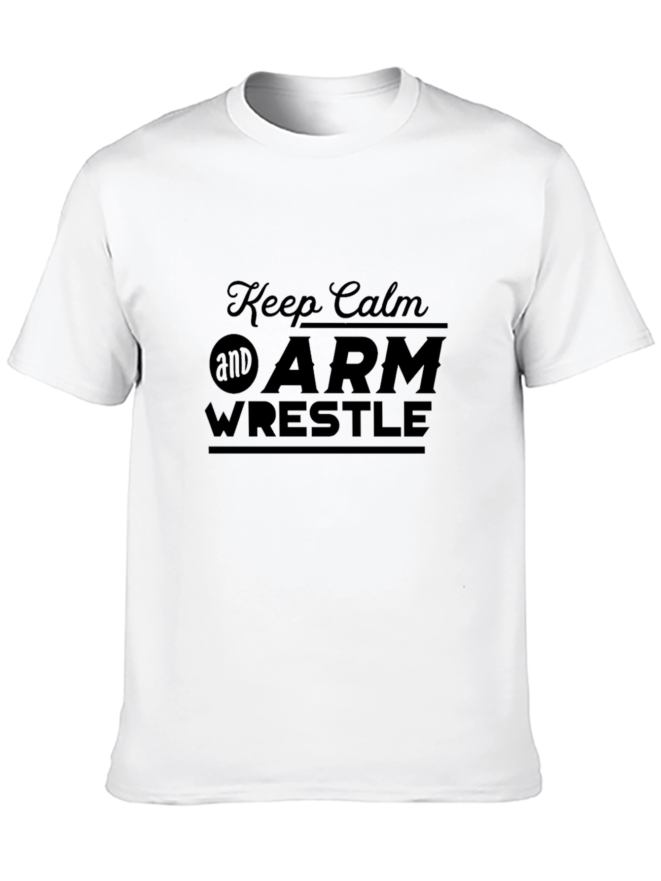 Keep Calm and Arm Wrestle Black T-Shirt