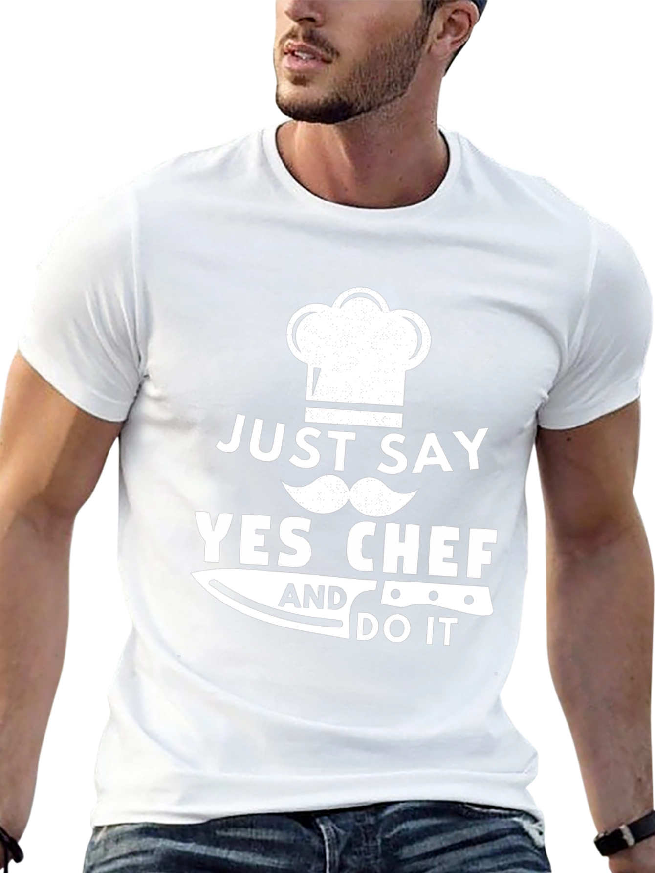 Just Say Yes Chef Funny Cooking T-Shirt