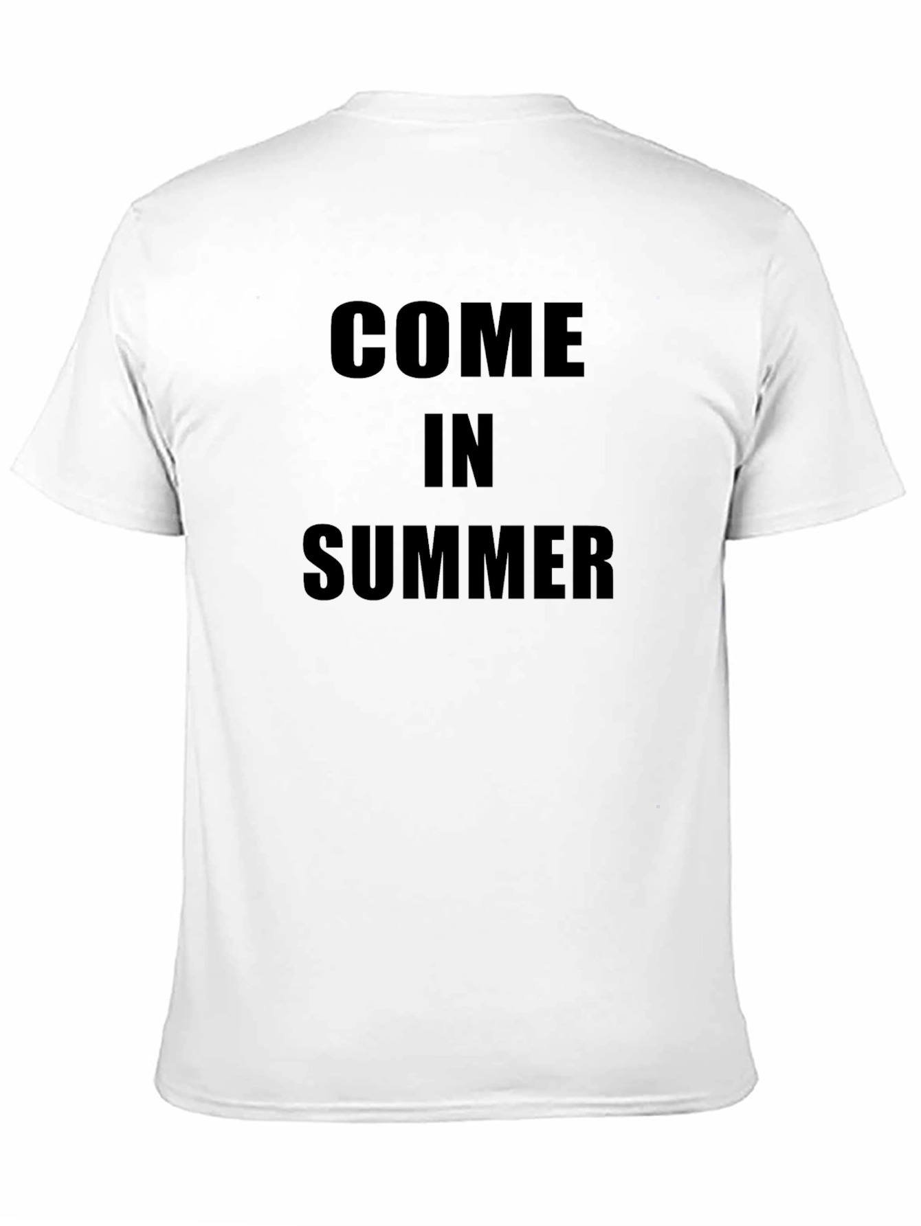 Come in Summer T-Shirt - Black Casual Tee