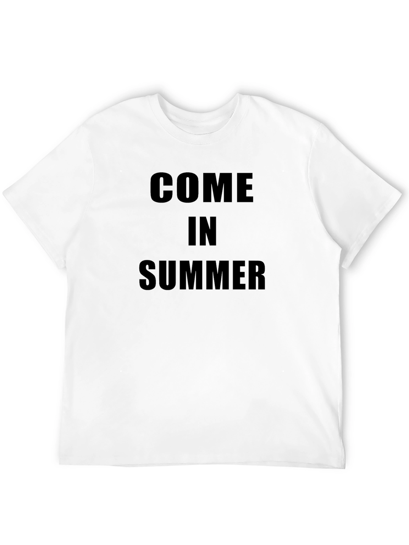 Come in Summer T-Shirt - Black Casual Tee