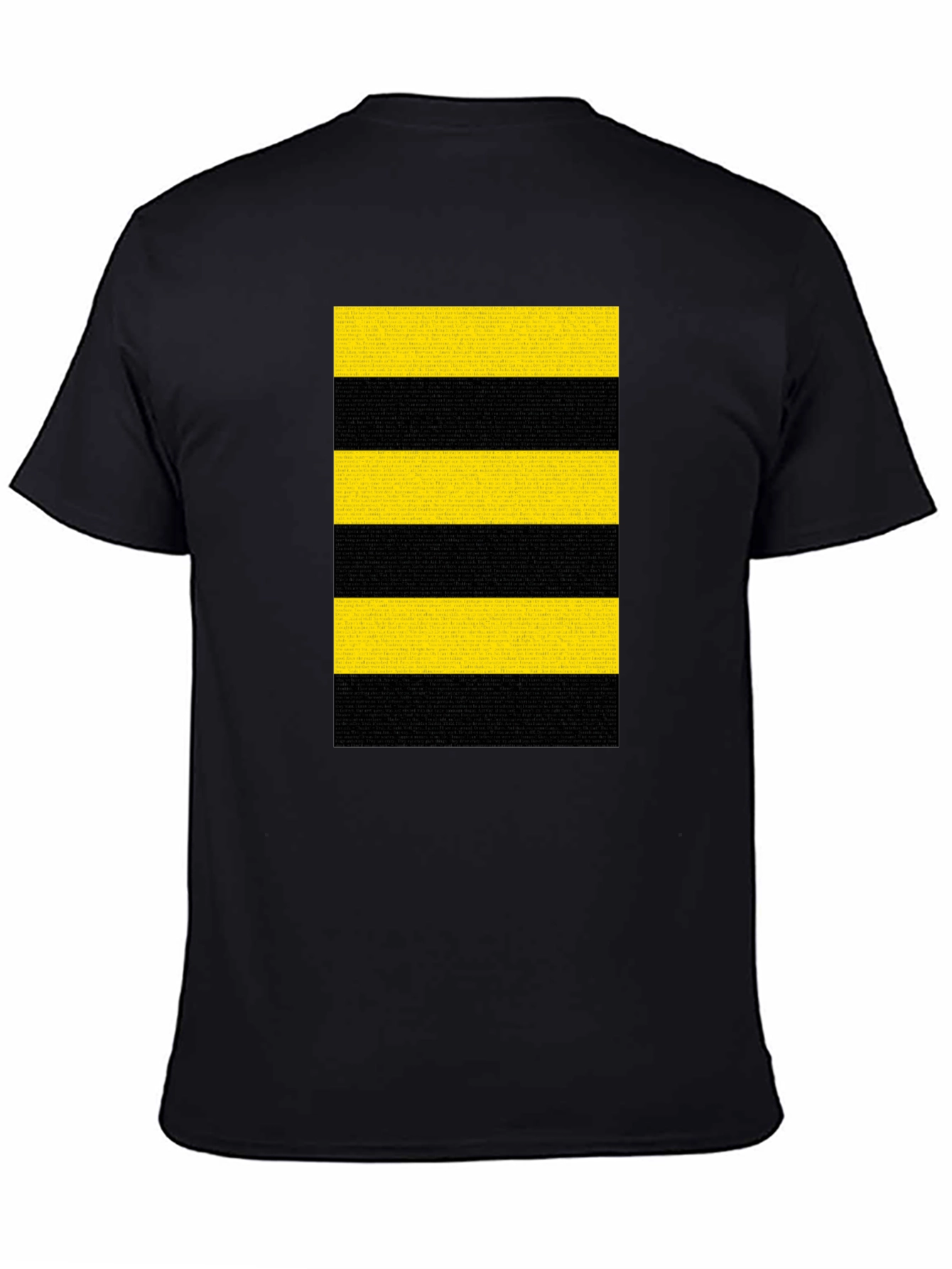 Striped T-Shirt - Bold Black and Yellow Design