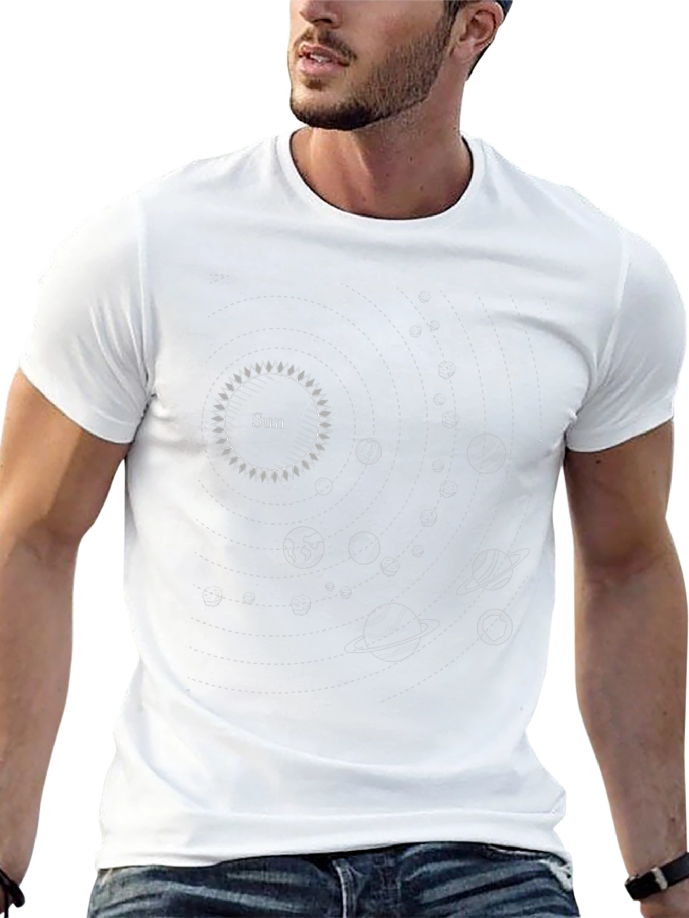 Solar System Graphic Tee - Black
