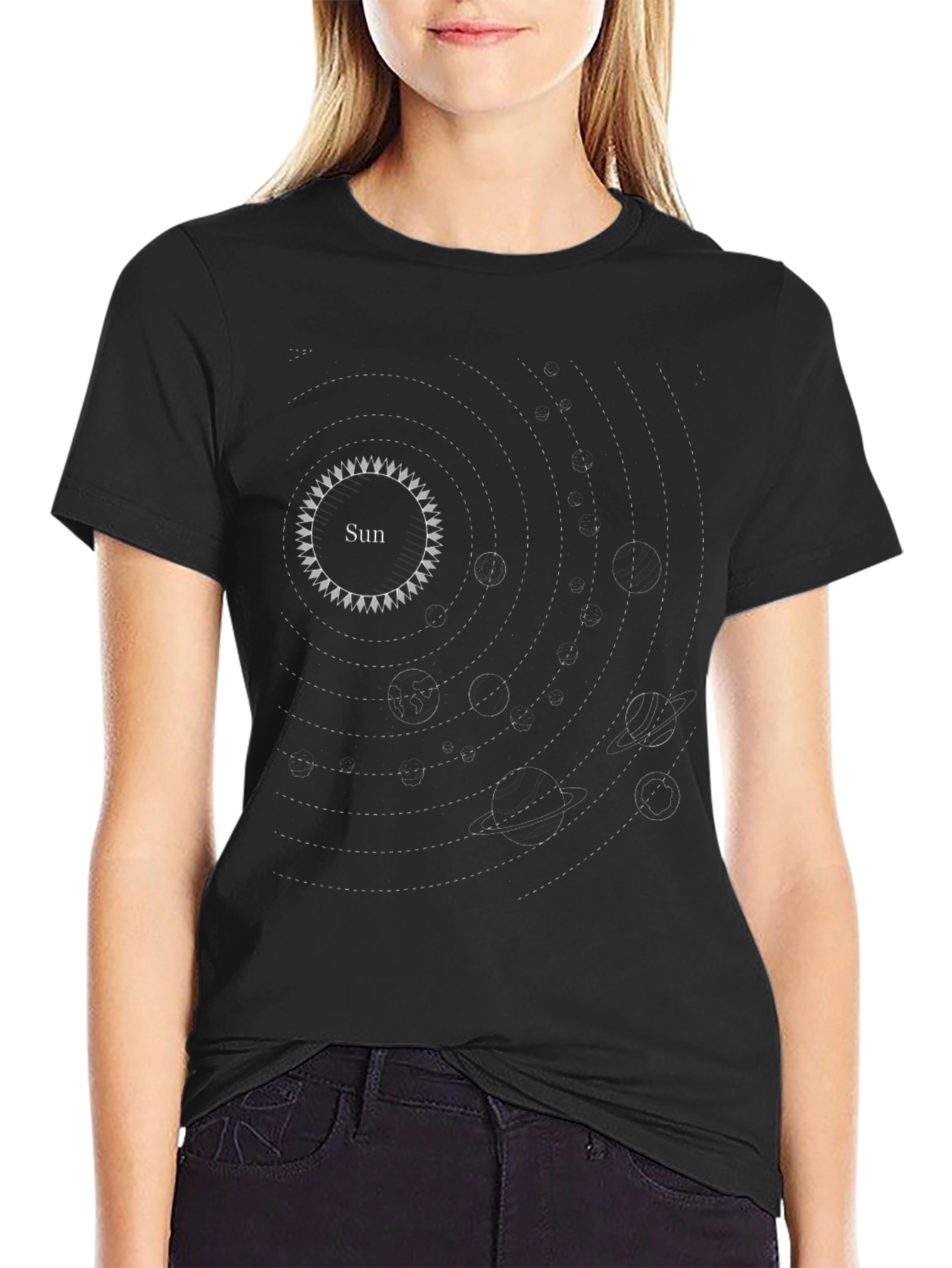 Solar System Graphic Tee - Black