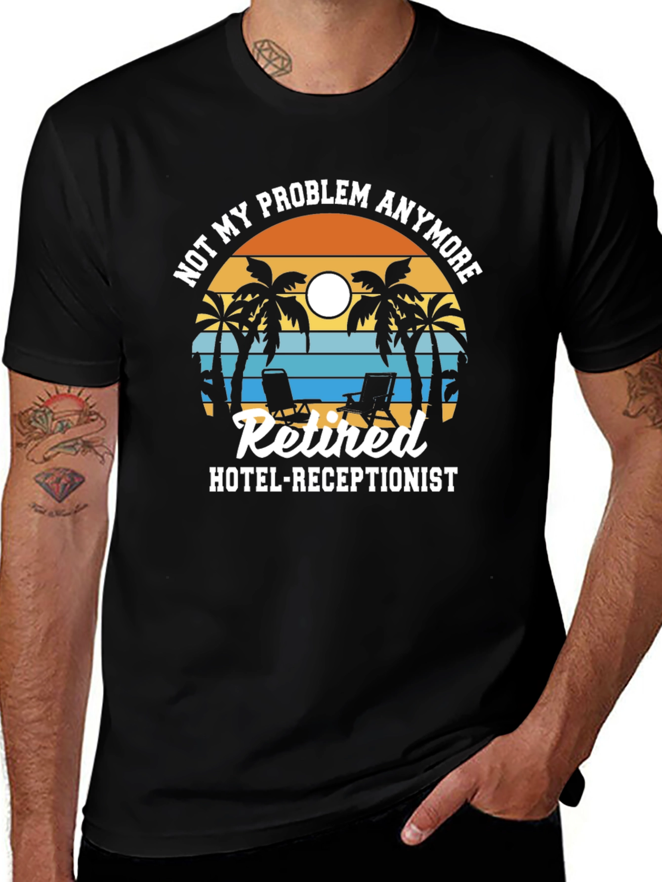 Retired Hotel Receptionist Graphic T-Shirt