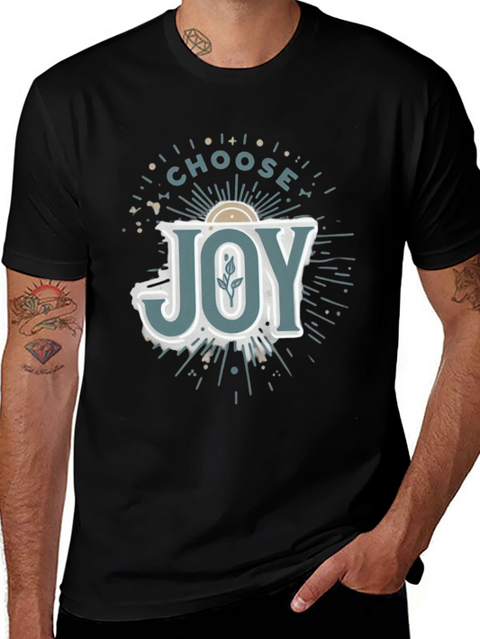 Choose Joy Graphic Tee - Soft Cotton Blend