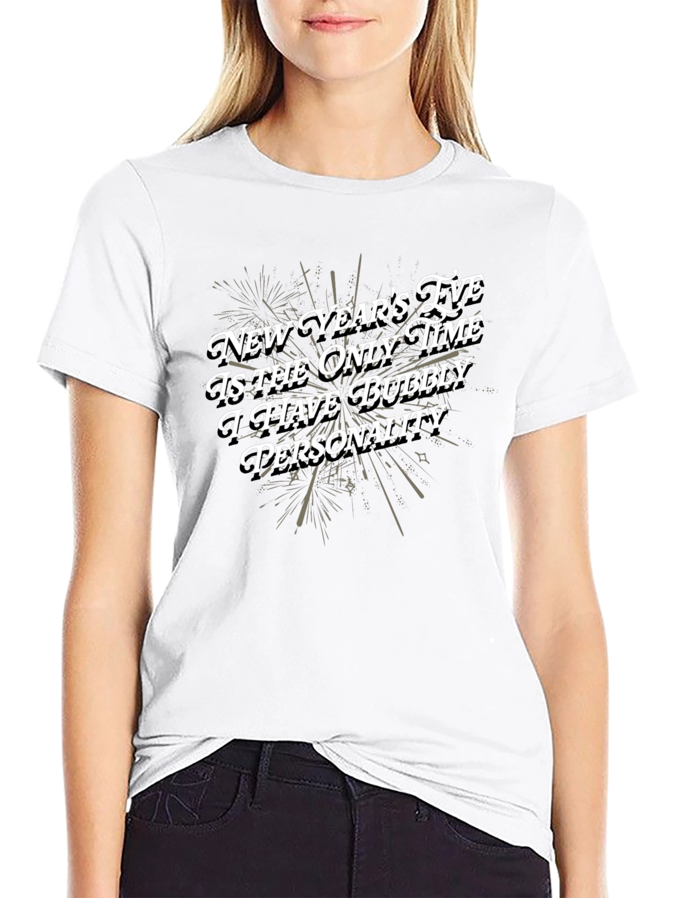 Bubbly Personality New Years Eve Graphic Tee