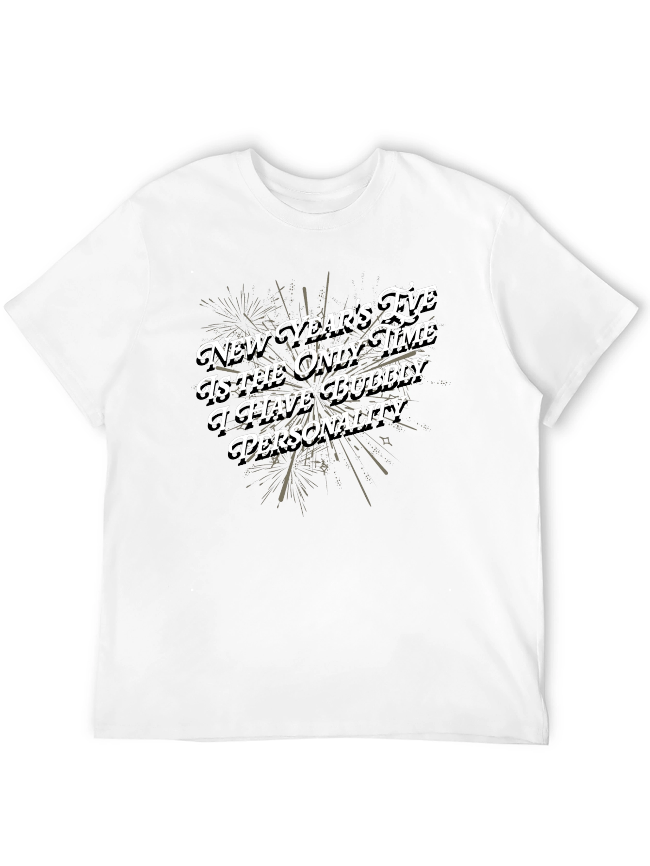 Bubbly Personality New Years Eve Graphic Tee