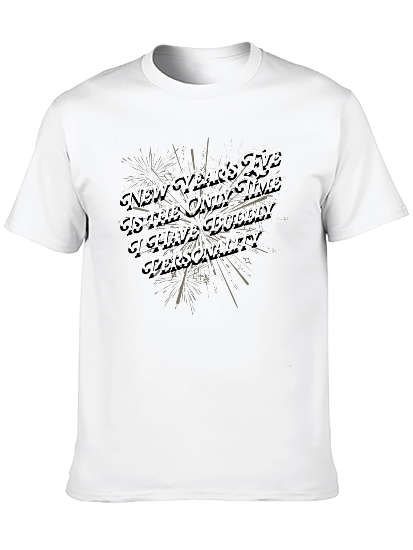 Bubbly Personality New Years Eve Graphic Tee