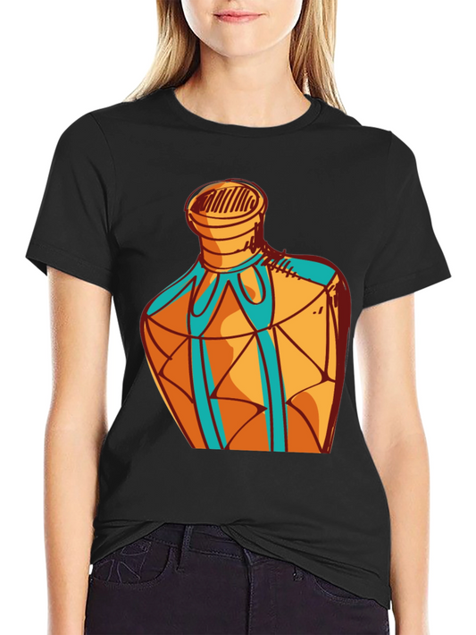 Geometric Bottle Design Graphic Tee
