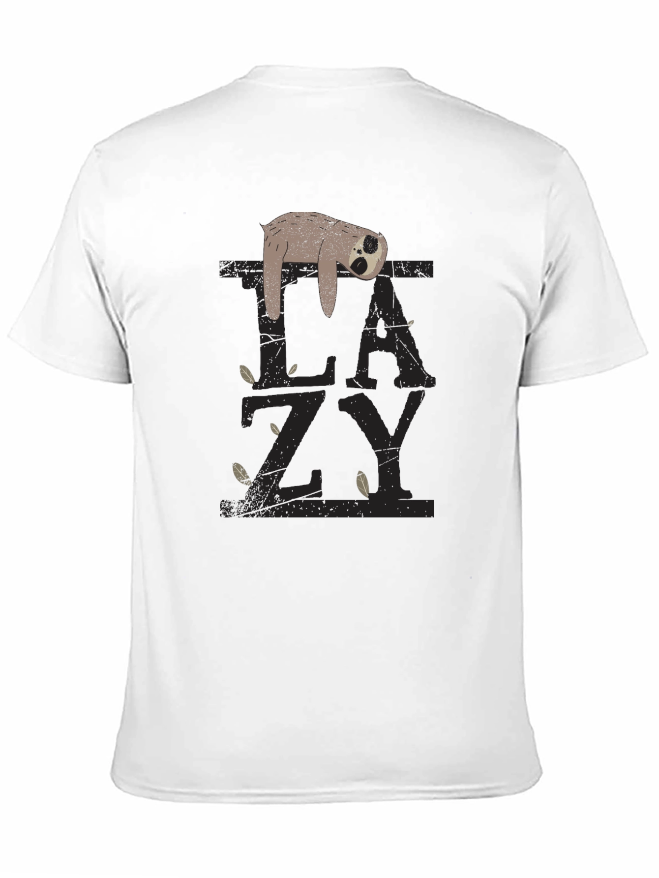 Lazy Sloth Graphic Tee - Relaxed Fit