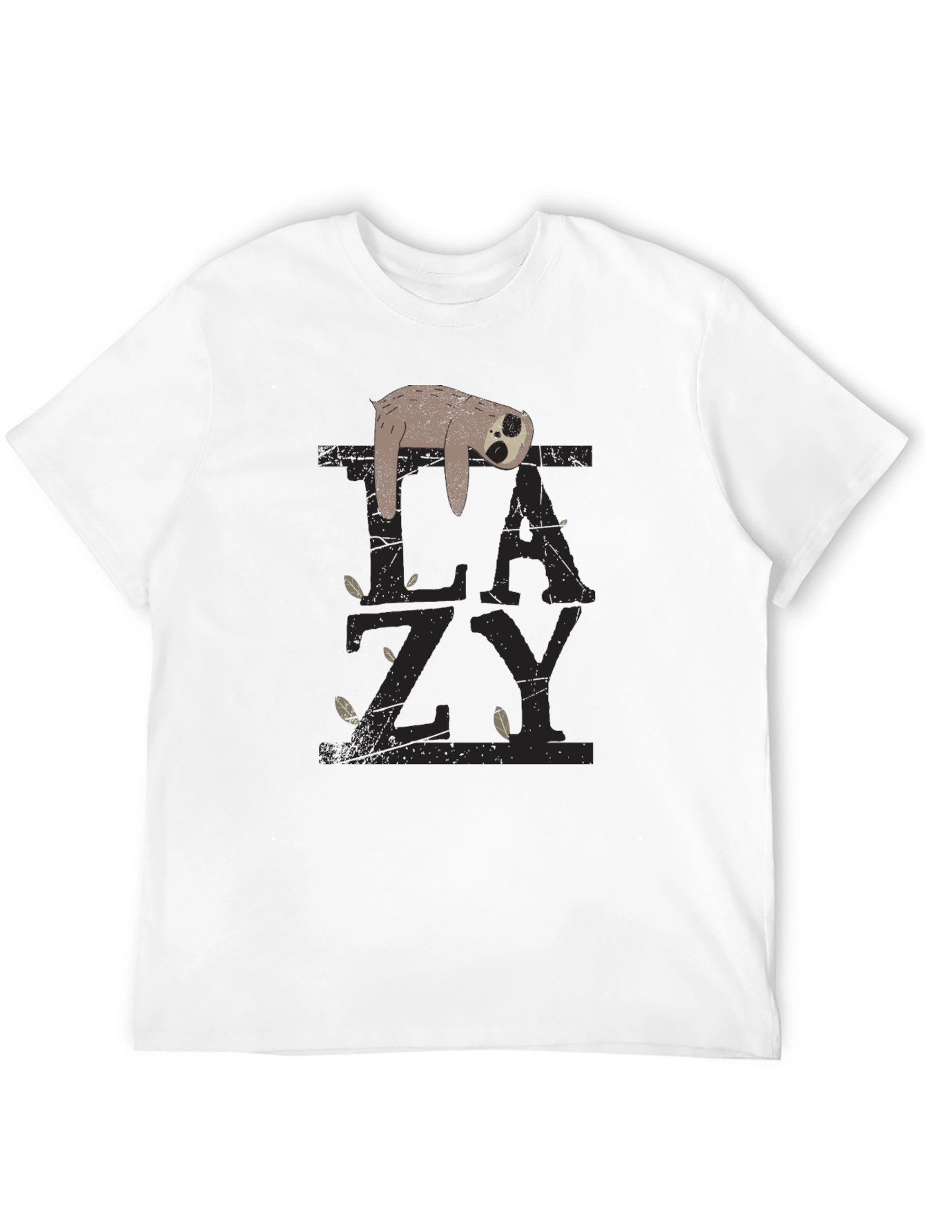 Lazy Sloth Graphic Tee - Relaxed Fit
