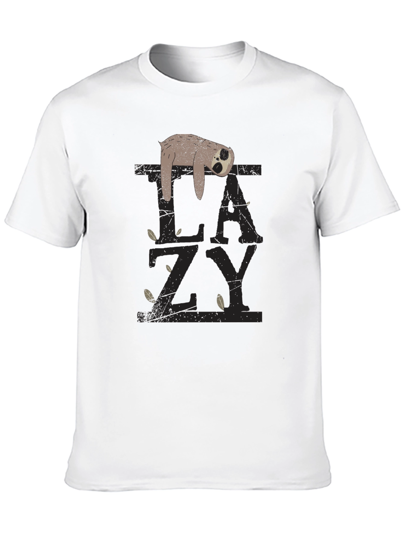 Lazy Sloth Graphic Tee - Relaxed Fit