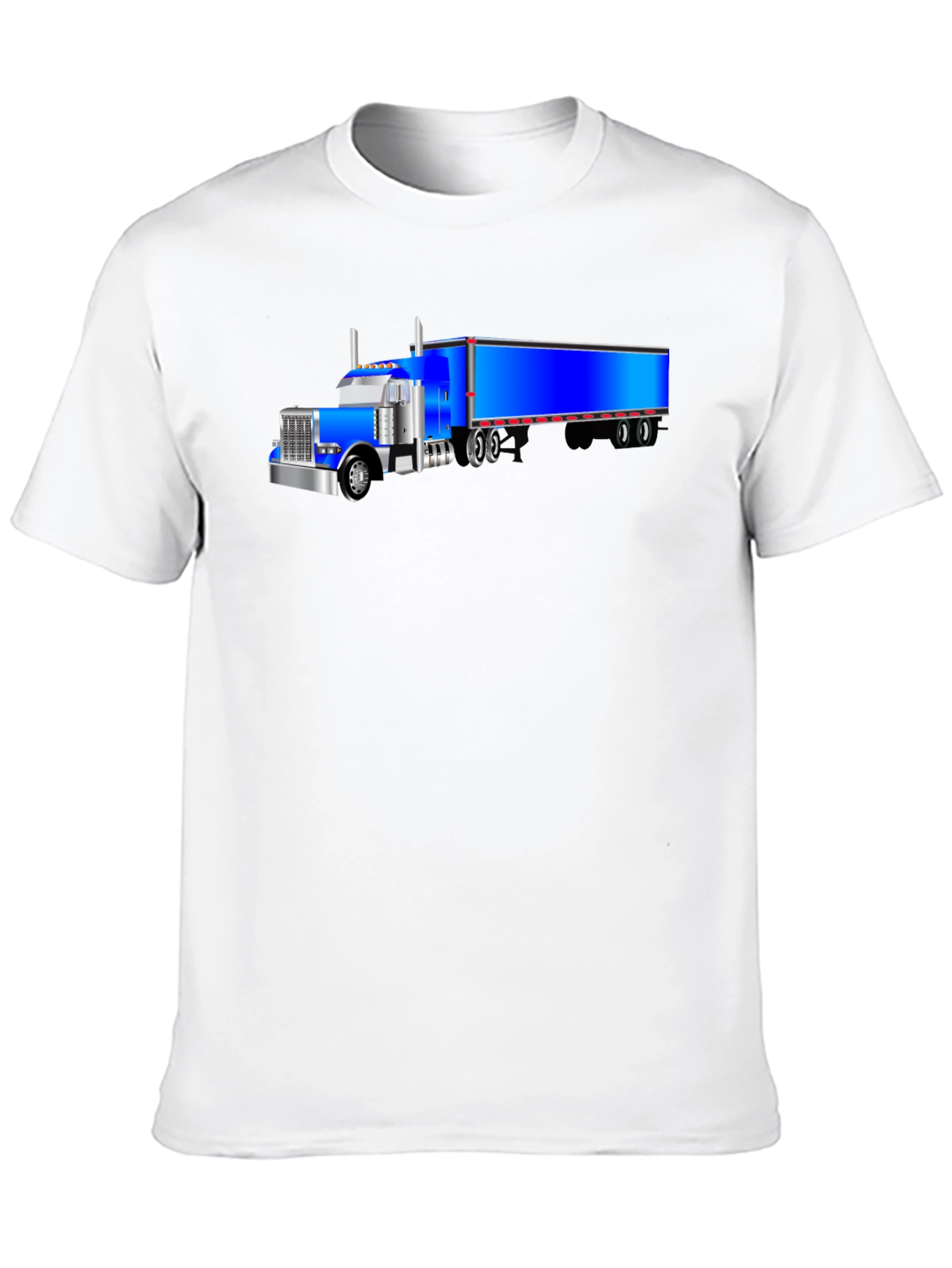 Blue Truck Graphic Tee - Cool Mens Black T-Shirt