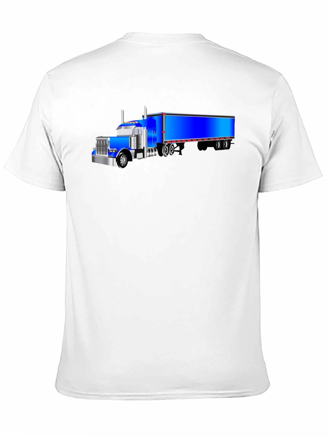 Blue Truck Graphic Tee - Cool Mens Black T-Shirt