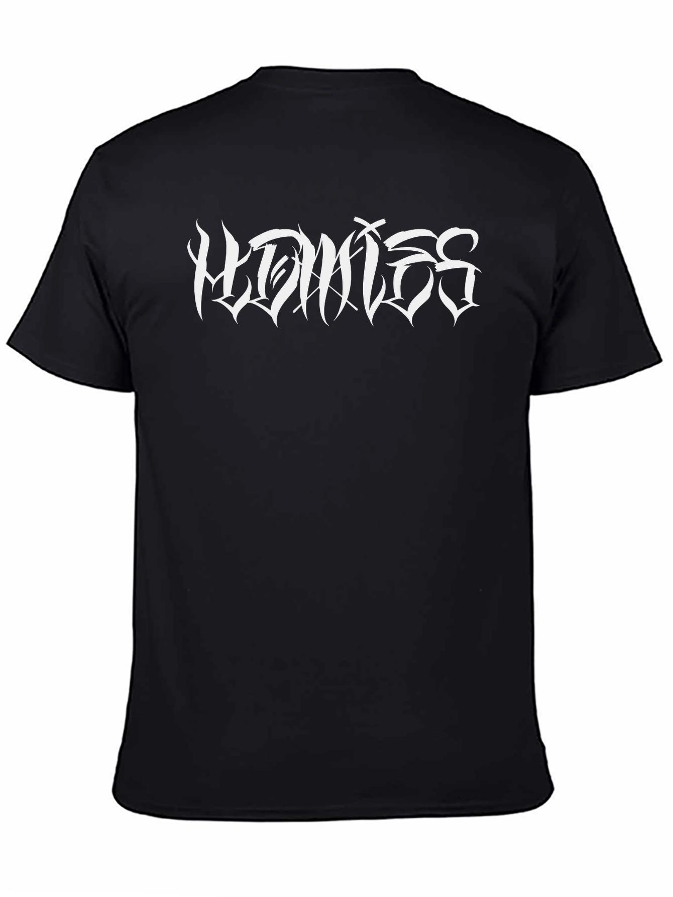 Mens Black Graphic Tee - Homies Script