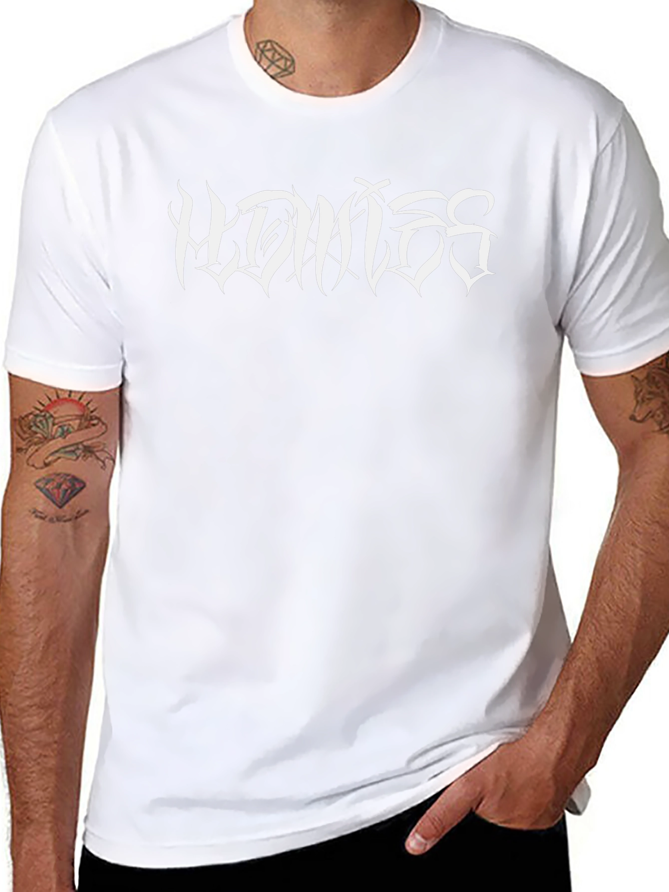 Mens Black Graphic Tee - Homies Script