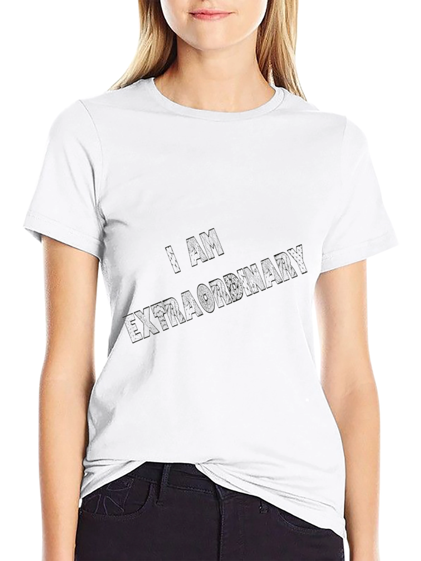 Mens Black I AM EXTRAORDINARY T-Shirt