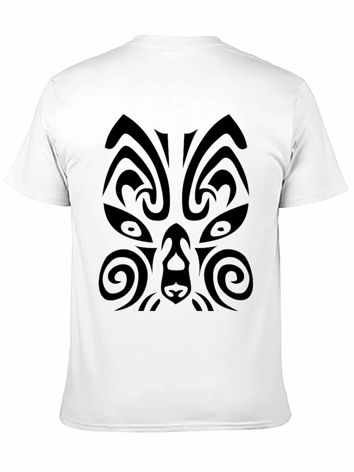 Tribal Design Black T-Shirt for Men