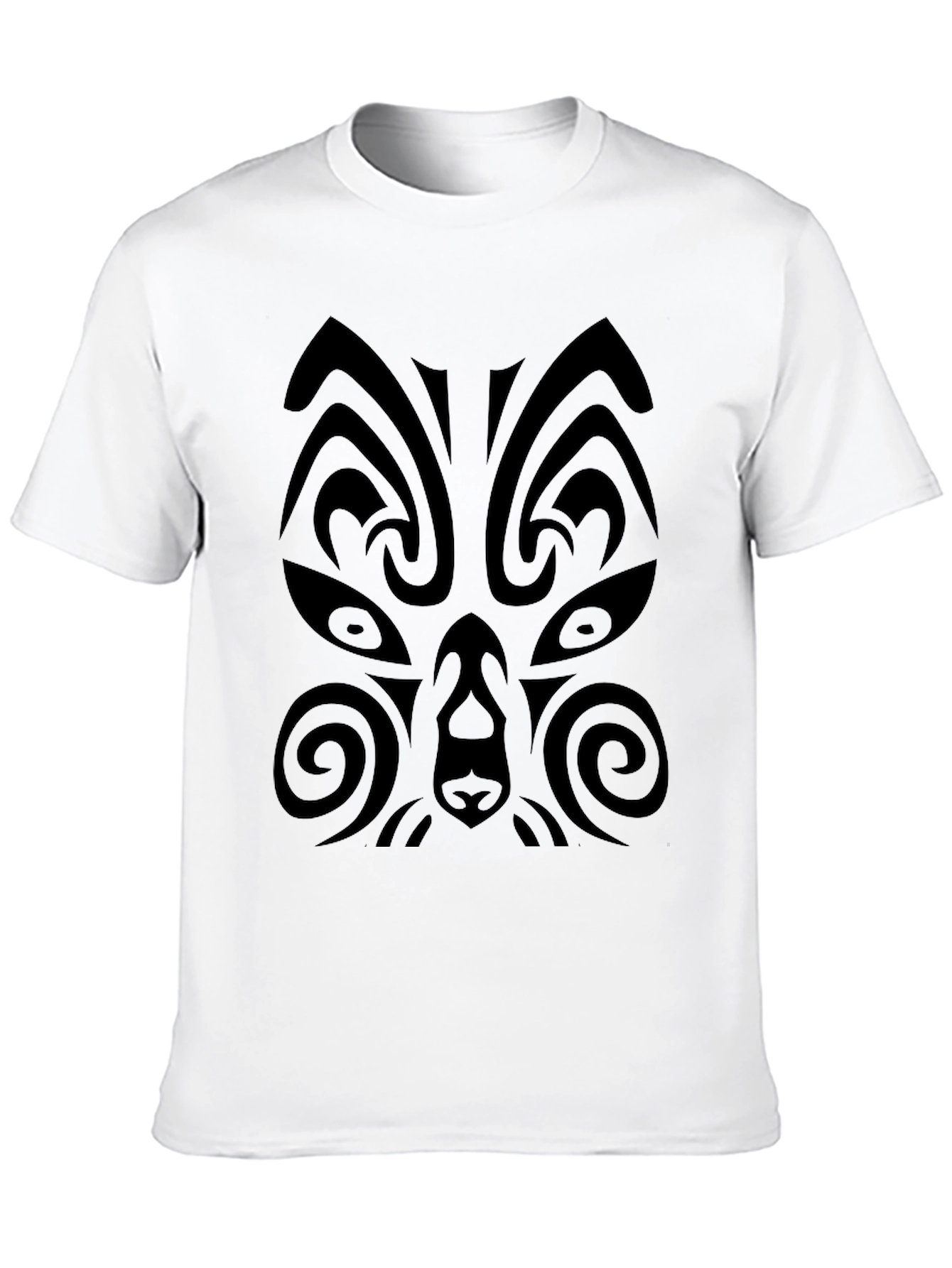Tribal Design Black T-Shirt for Men
